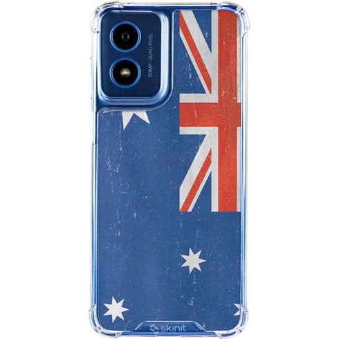 Australia Flag Distressed Moto G 5G (2024) Clear Case